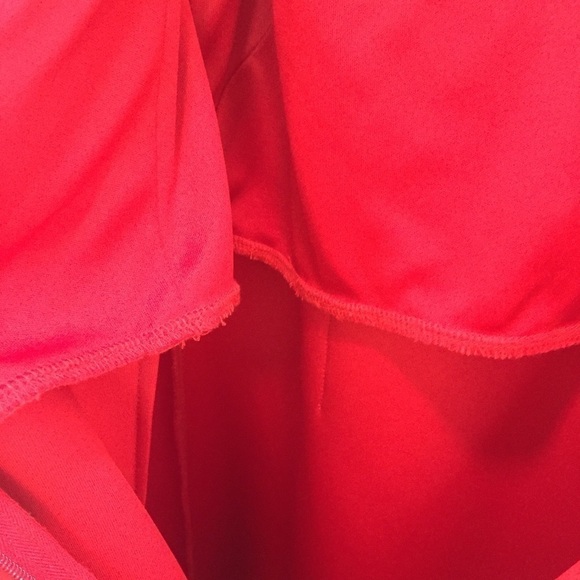 Jason Wu Red Ruffle Sleeveless Dress - Picture 6 of 13